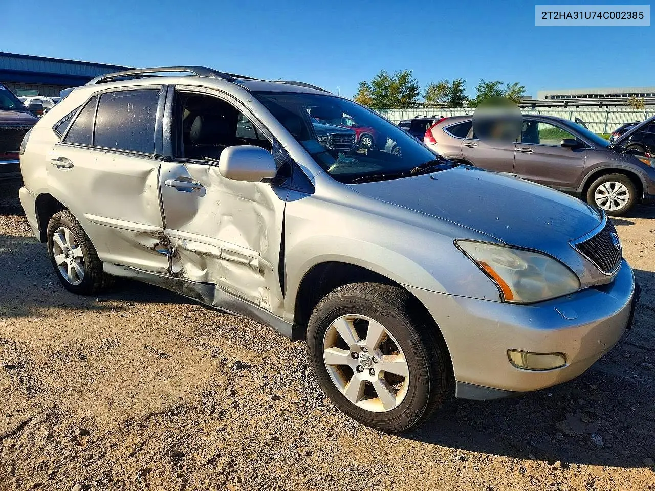 2004 LEXUS RX VIN 2T2HA31U74C002385 — фото 4