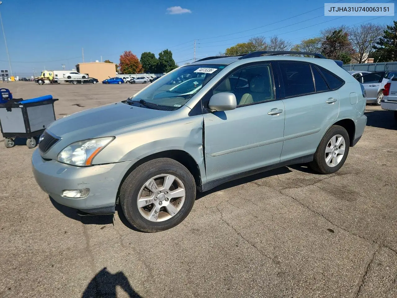 LEXUS RX 2004, VIN JTJHA31U740063151