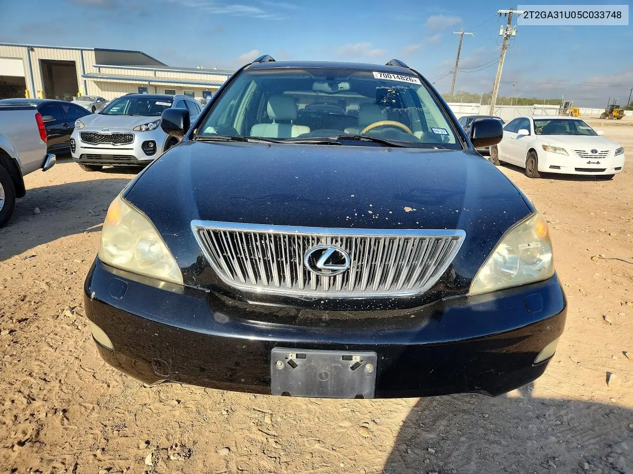 2005 LEXUS RX VIN 2T2GA31U05C033748 — фото 5