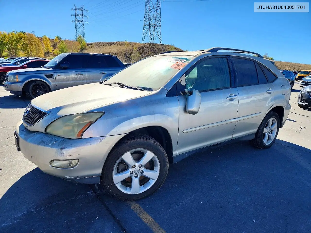 LEXUS RX 2005, VIN JTJHA31U040051701