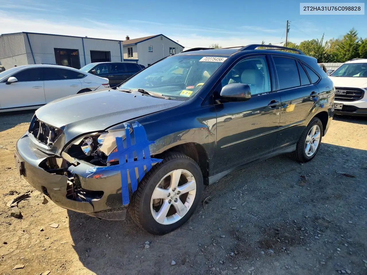 LEXUS RX 2006, VIN 2T2HA31U76C098828