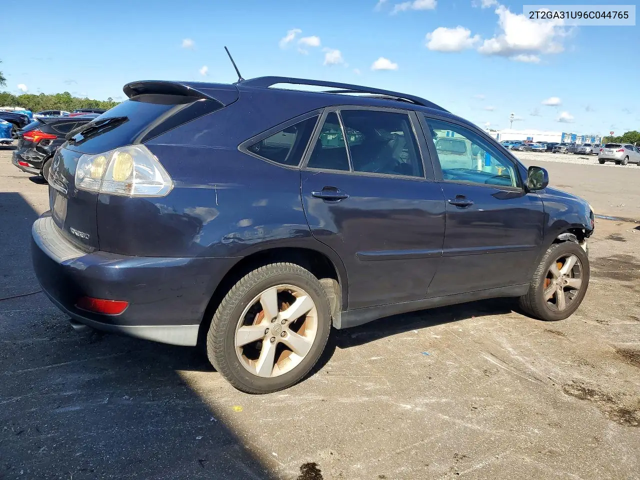 2006 LEXUS RX VIN 2T2GA31U96C044765 — фото 3