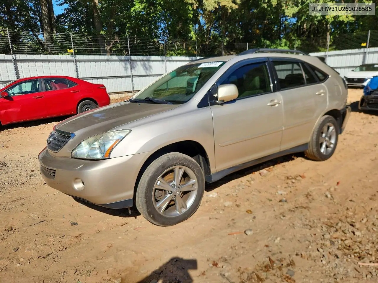 LEXUS RX 2006, VIN JTJHW31U260028585