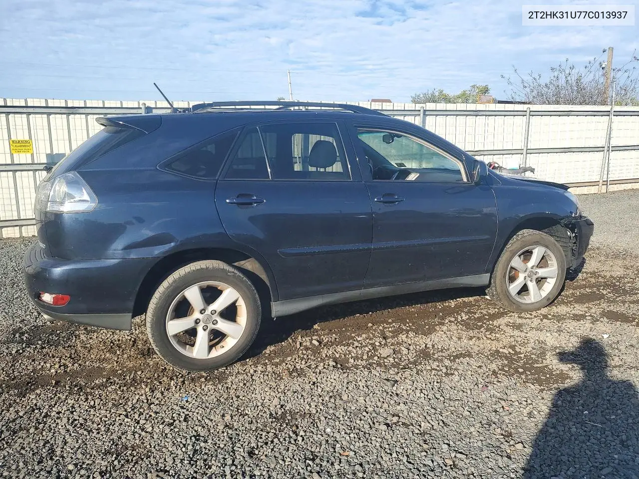 2007 LEXUS RX VIN 2T2HK31U77C013937 — фото 3