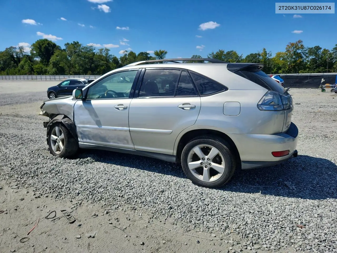 2007 LEXUS RX VIN 2T2GK31U87C026174 — фото 2