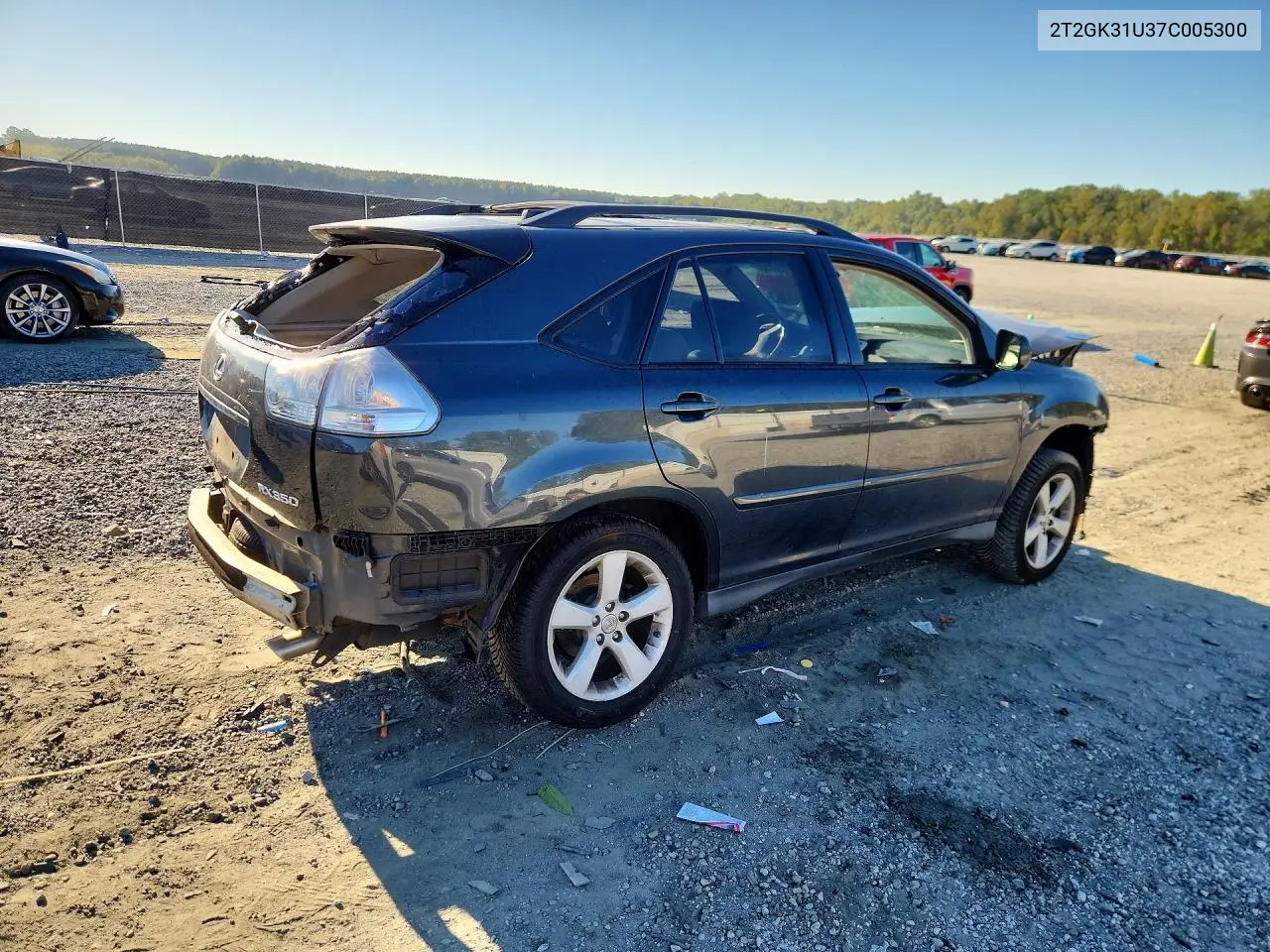2007 LEXUS RX VIN 2T2GK31U37C005300 — фото 3
