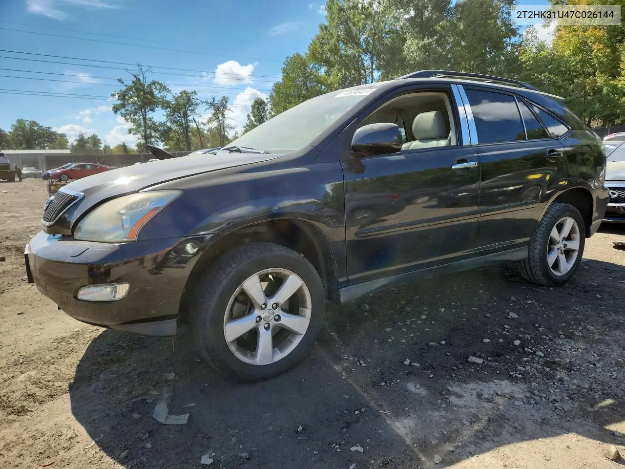 LEXUS RX 2007, VIN 2T2HK31U47C026144