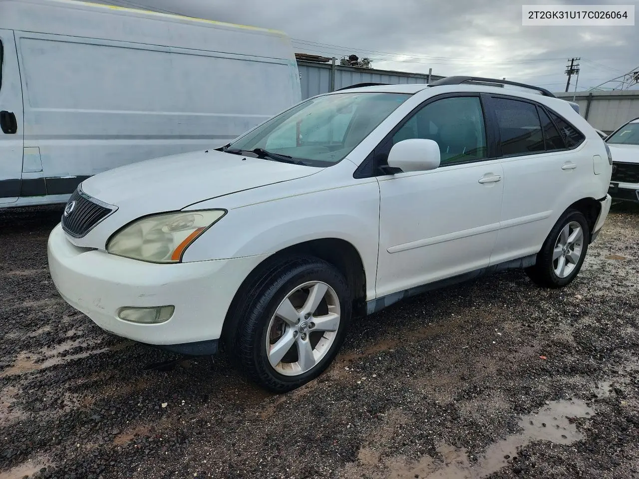 LEXUS RX 2007, VIN 2T2GK31U17C026064