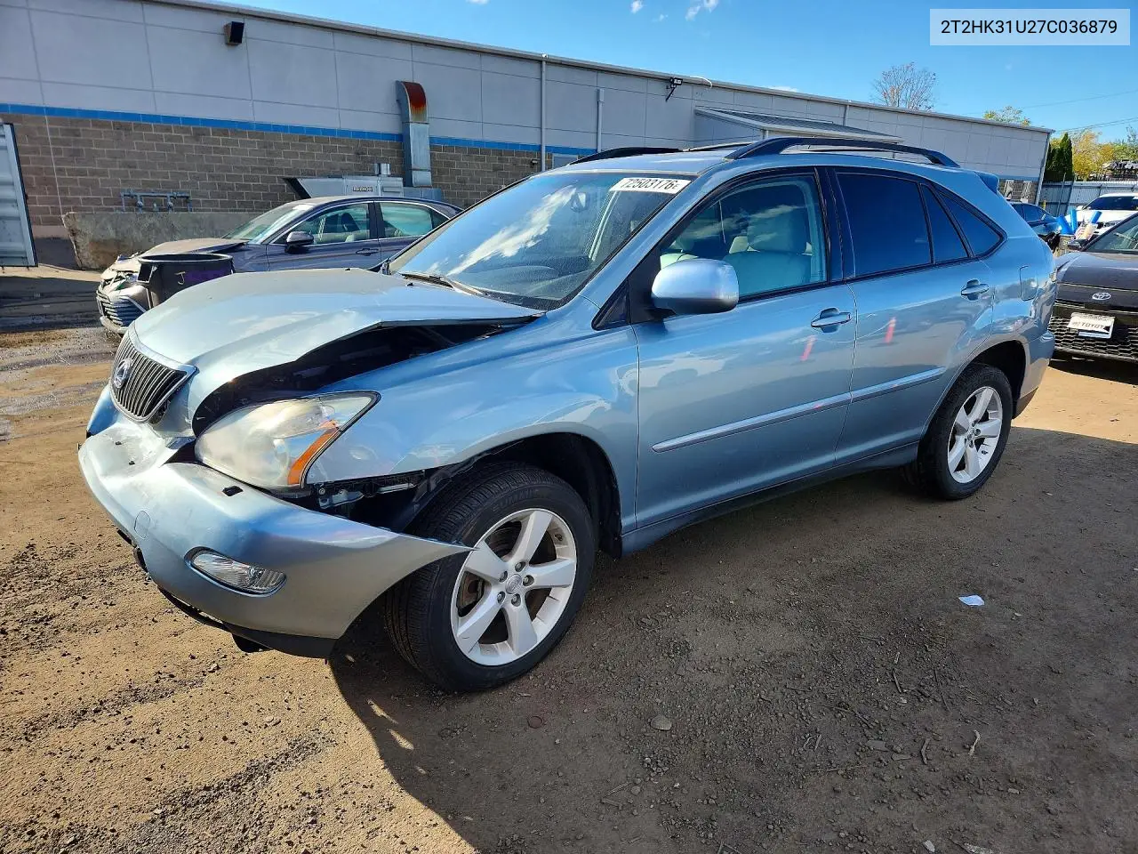 LEXUS RX 2007, VIN 2T2HK31U27C036879