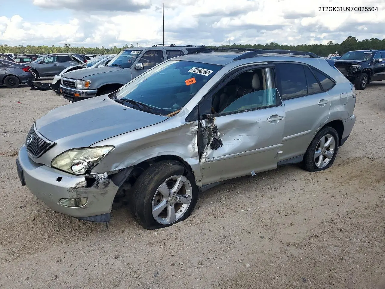 LEXUS RX 2007, VIN 2T2GK31U97C025504