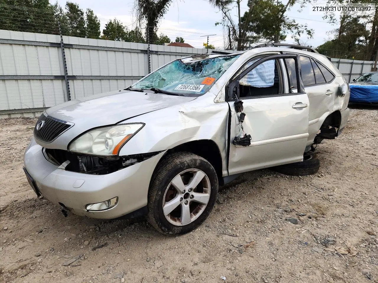 LEXUS RX 2007, VIN 2T2HK31U17C013397