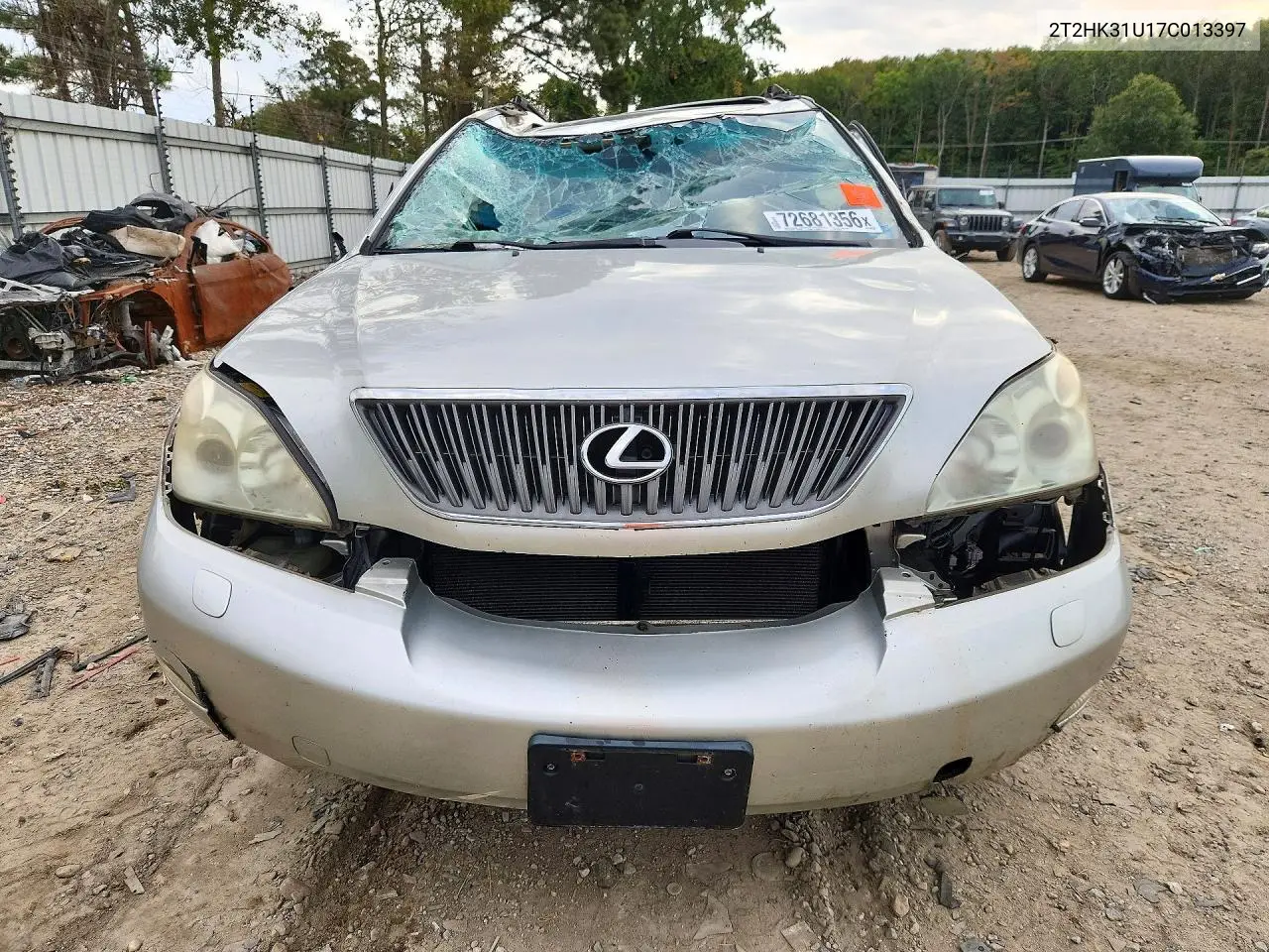 2007 LEXUS RX VIN 2T2HK31U17C013397 — фото 5
