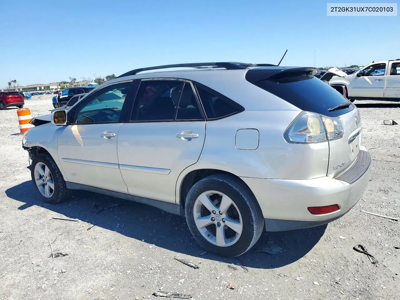 2007 LEXUS RX VIN 2T2GK31UX7C020103 — фото 2