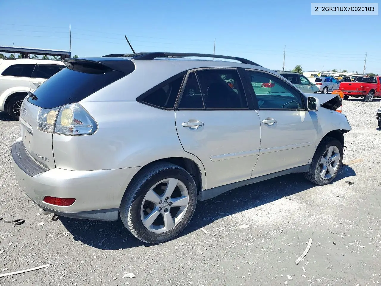 2007 LEXUS RX VIN 2T2GK31UX7C020103 — фото 3