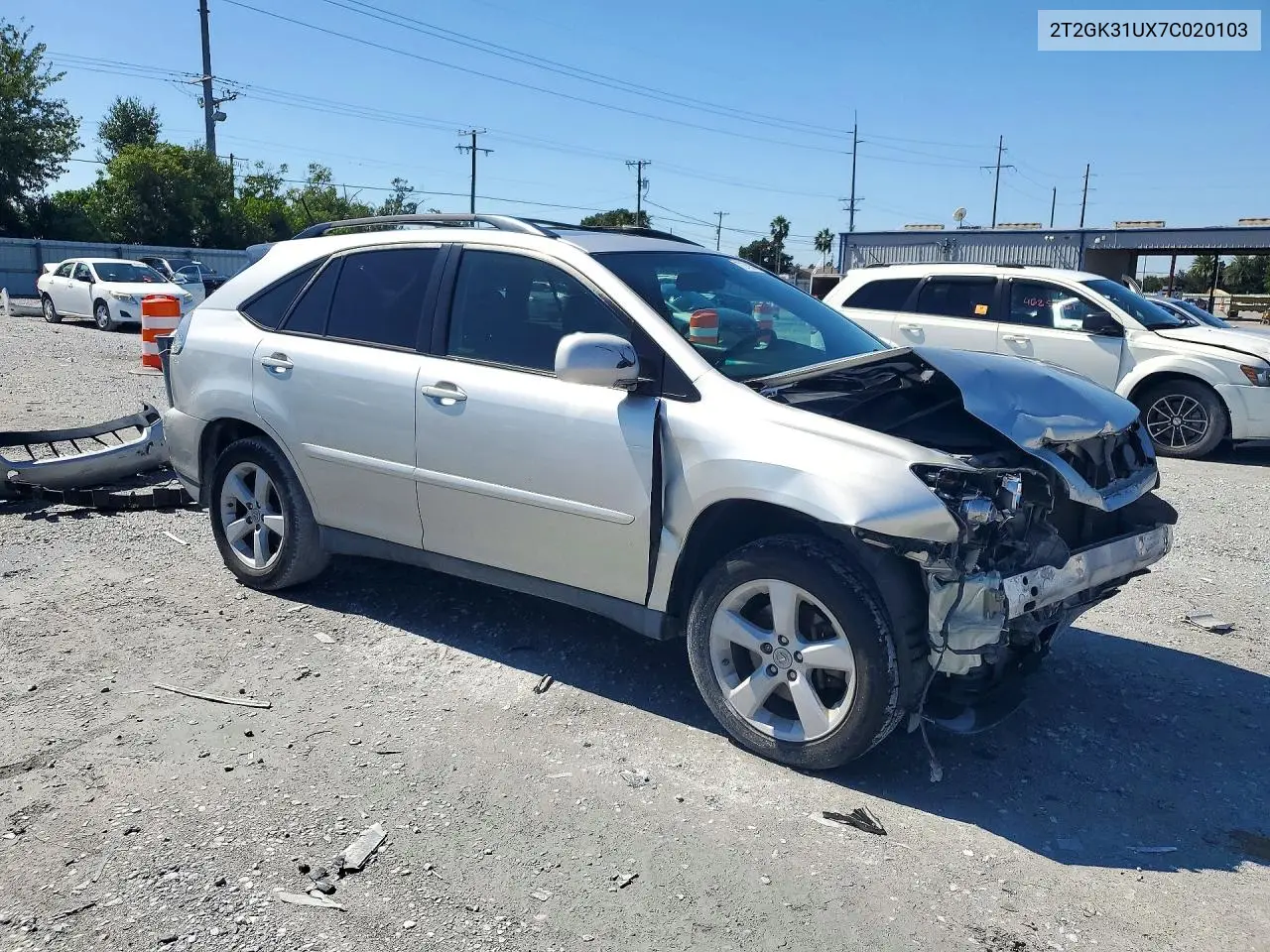 2007 LEXUS RX VIN 2T2GK31UX7C020103 — фото 4
