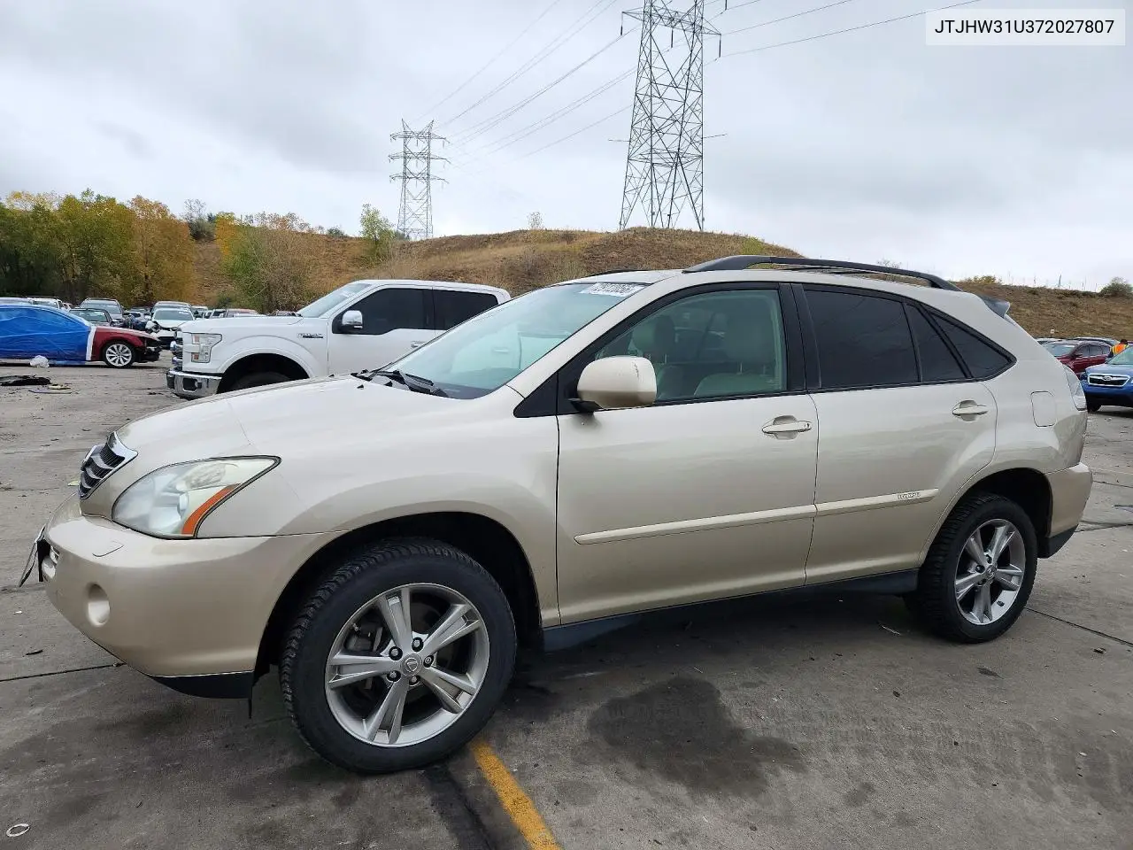 LEXUS RX 2007, VIN JTJHW31U372027807