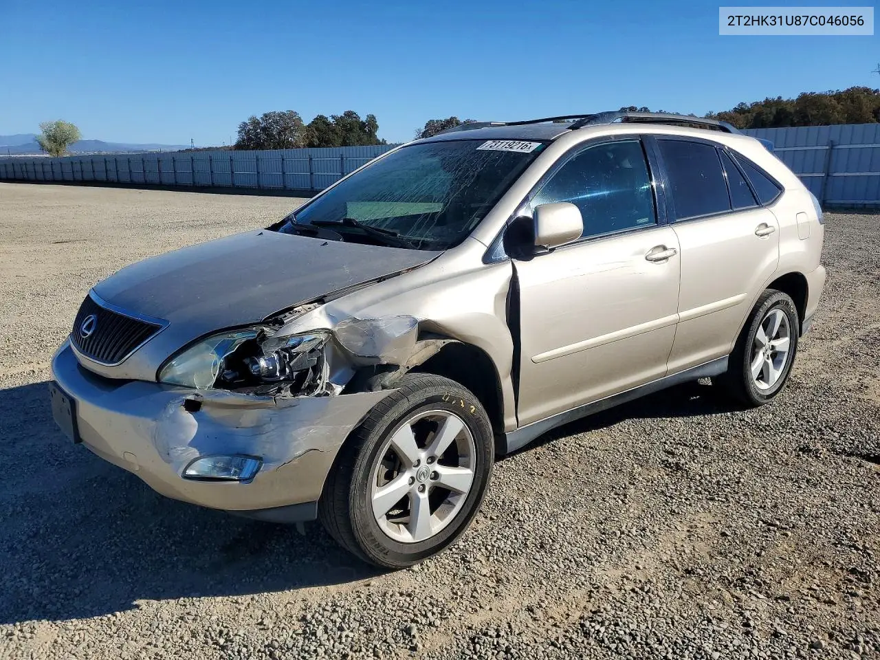 LEXUS RX 2007, VIN 2T2HK31U87C046056