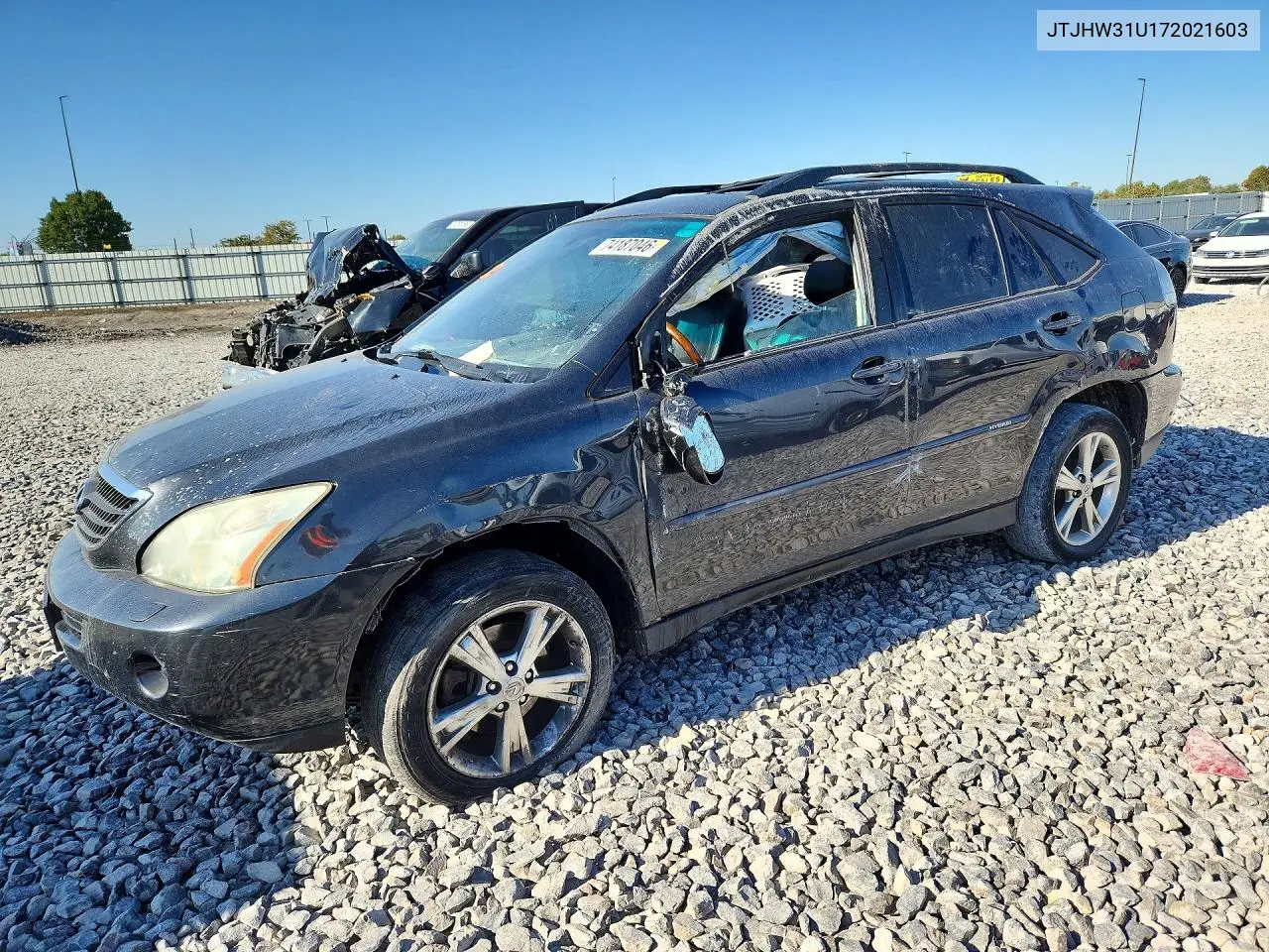 LEXUS RX 2007, VIN JTJHW31U172021603