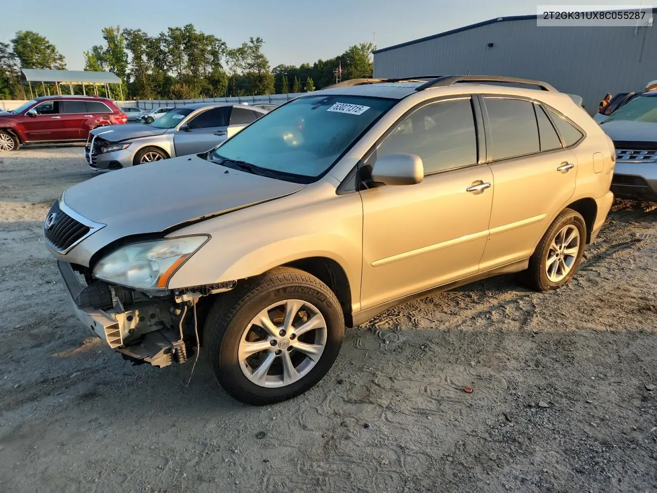 LEXUS RX 2008, VIN 2T2GK31UX8C055287