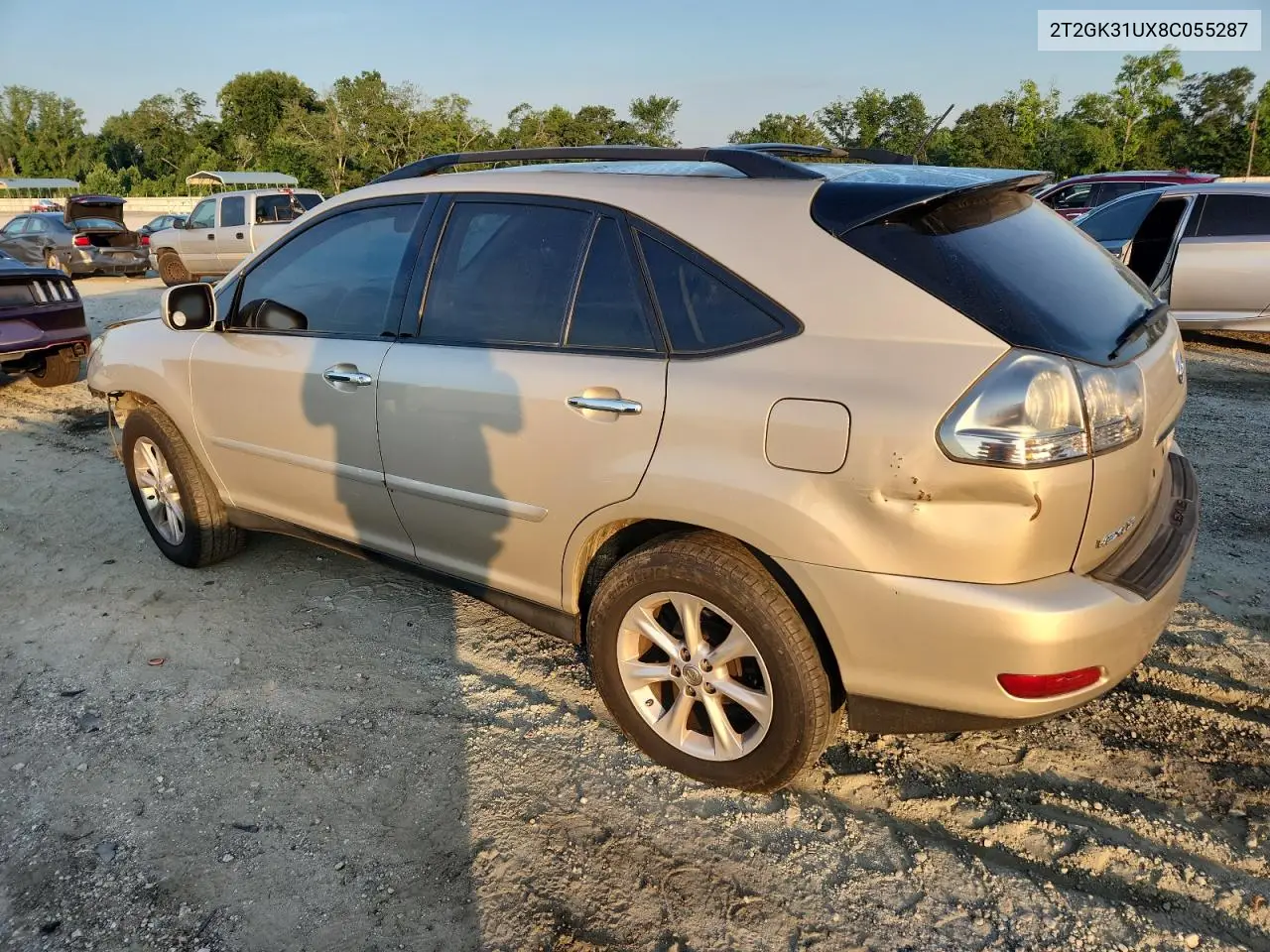 2008 LEXUS RX VIN 2T2GK31UX8C055287 — фото 2