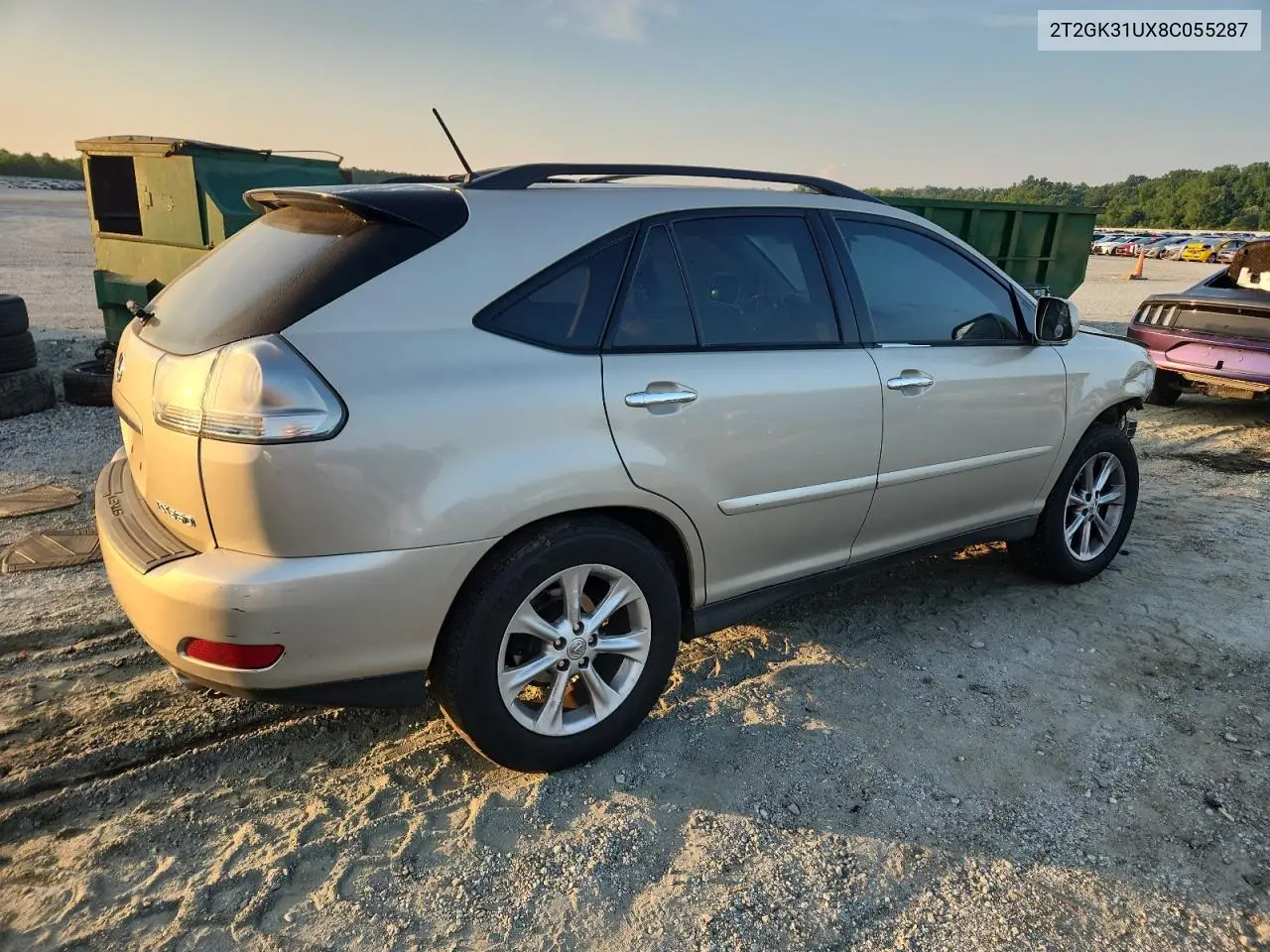 2008 LEXUS RX VIN 2T2GK31UX8C055287 — фото 3