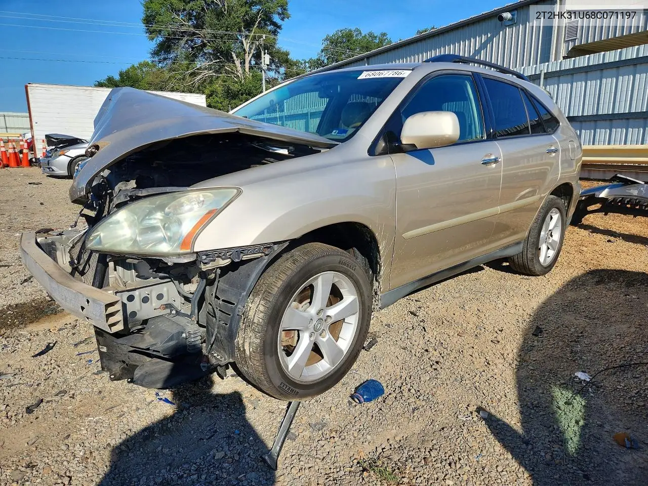 LEXUS RX 2008, VIN 2T2HK31U68C071197