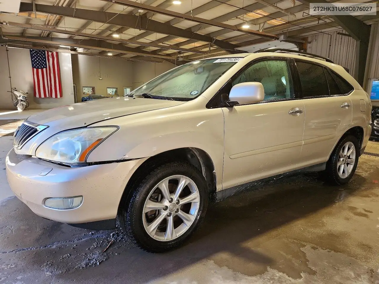 LEXUS RX 2008, VIN 2T2HK31U68C076027