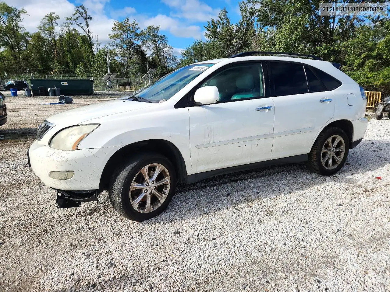 LEXUS RX 2008, VIN 2T2HK31U88C080869