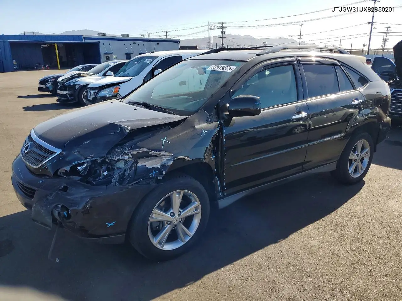 LEXUS RX 2008, VIN JTJGW31UX82850201