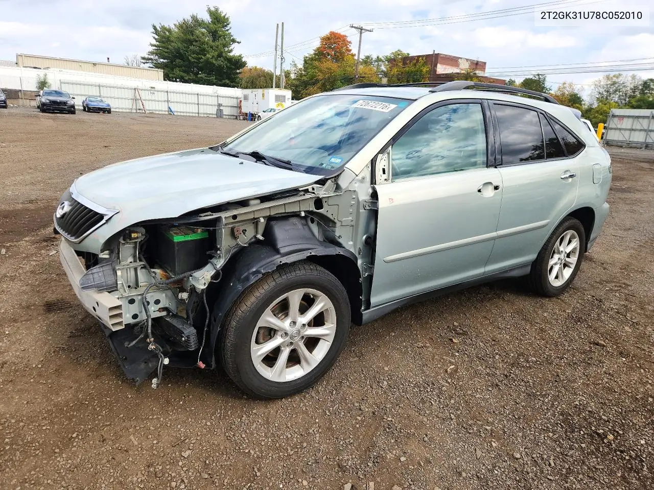 2008 LEXUS RX VIN 2T2GK31U78C052010 — фото 2