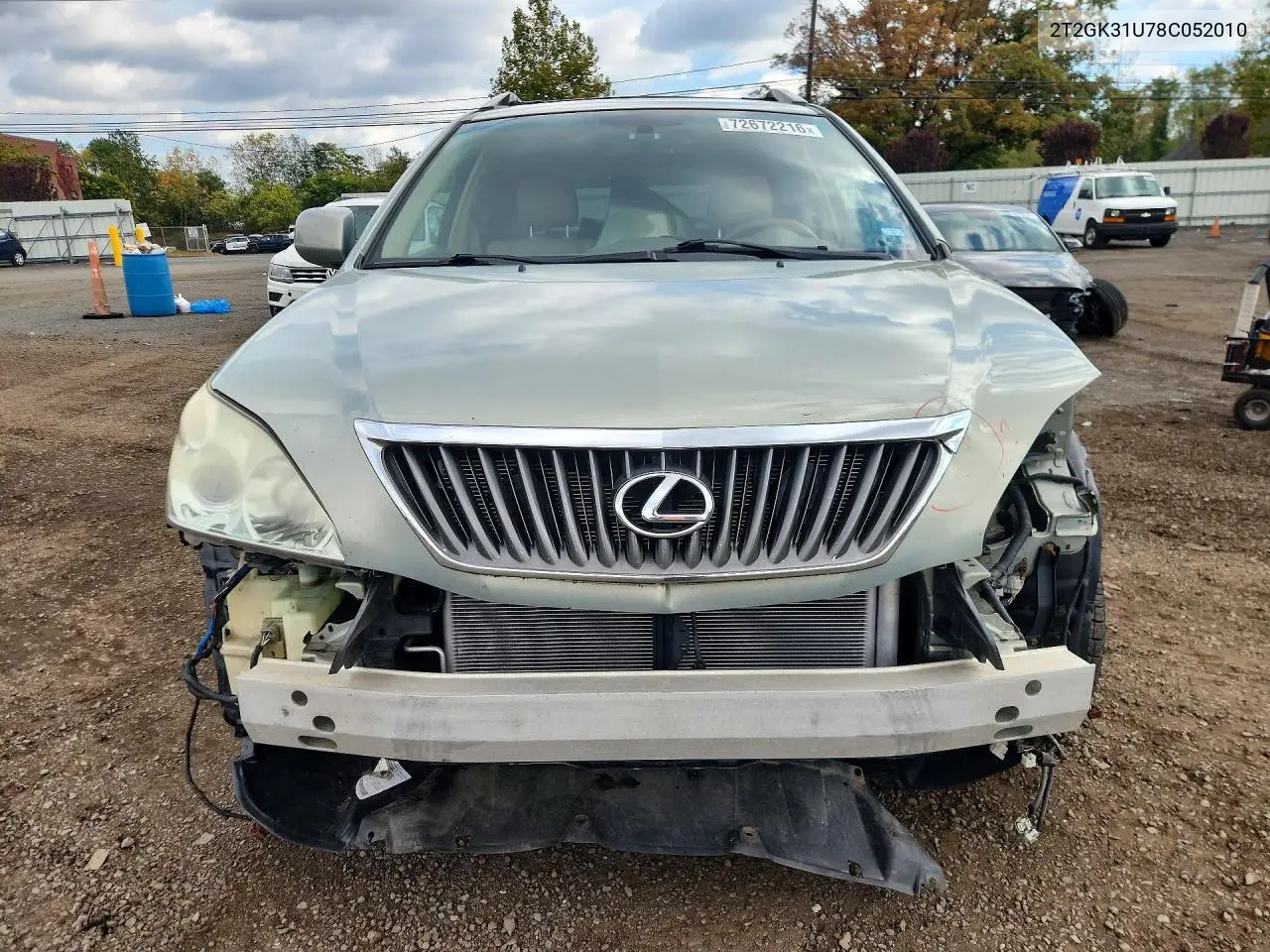 LEXUS RX 2008, VIN 2T2GK31U78C052010