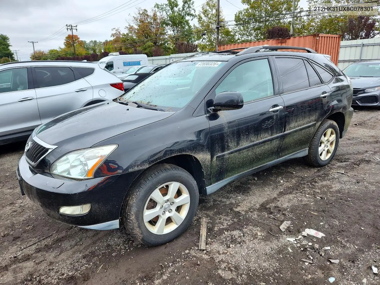 LEXUS RX 2008, VIN 2T2HK31UX8C078301