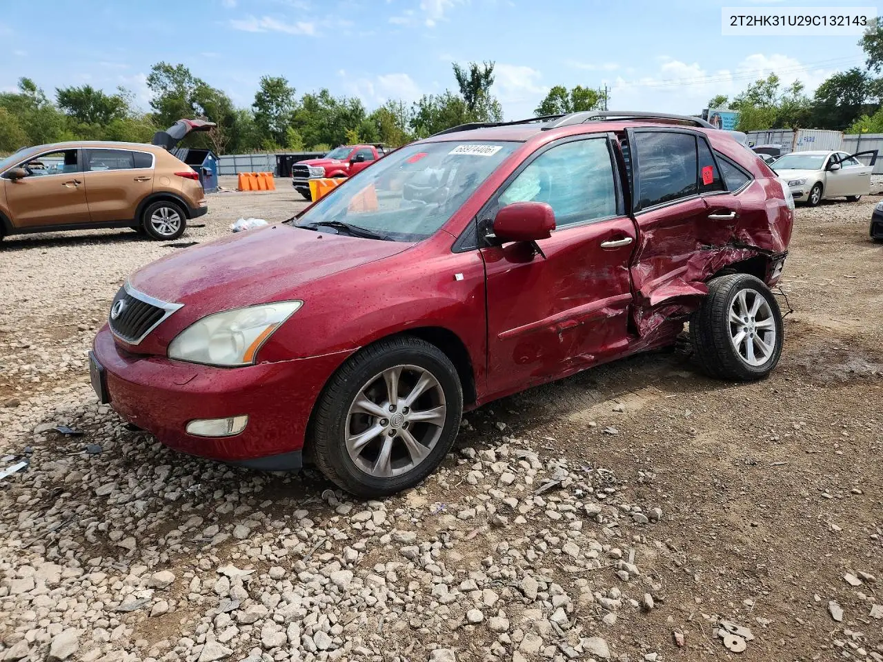 LEXUS RX 2009, VIN 2T2HK31U29C132143