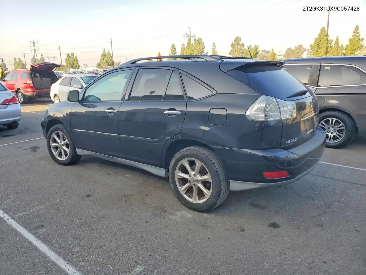 2009 LEXUS RX VIN 2T2GK31UX9C057428 — фото 2