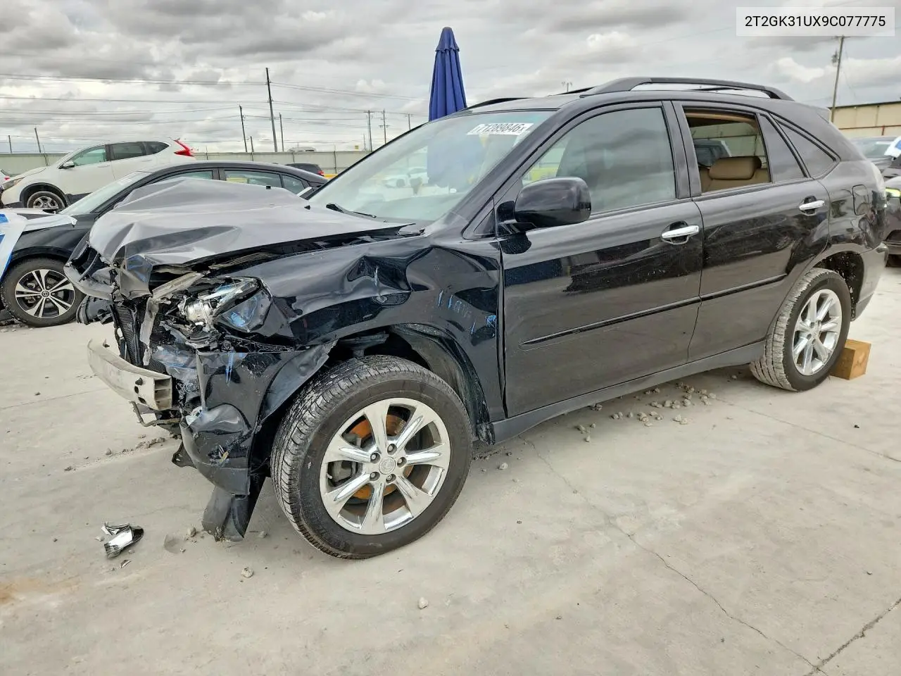 LEXUS RX 2009, VIN 2T2GK31UX9C077775