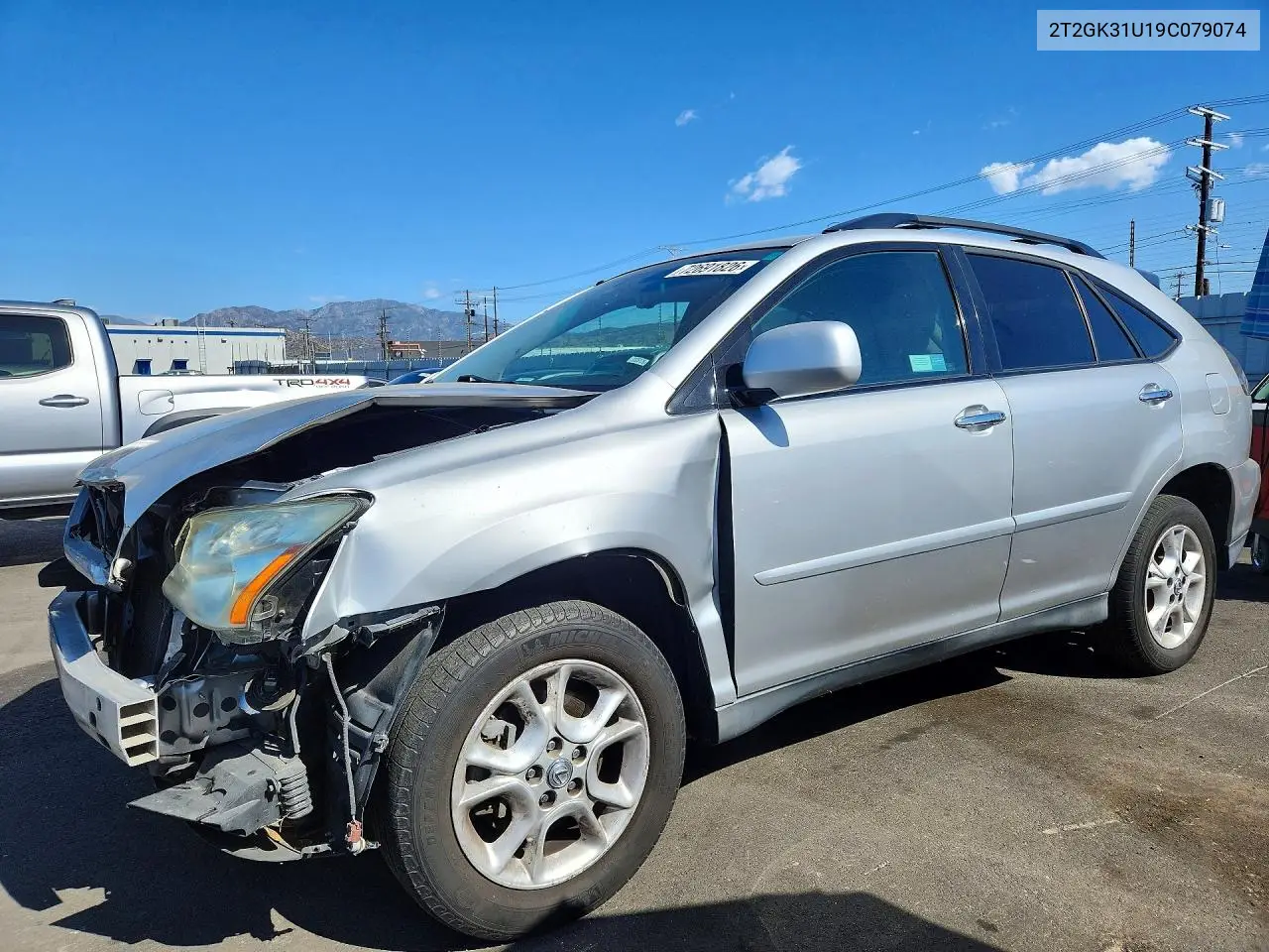 LEXUS RX 2009, VIN 2T2GK31U19C079074