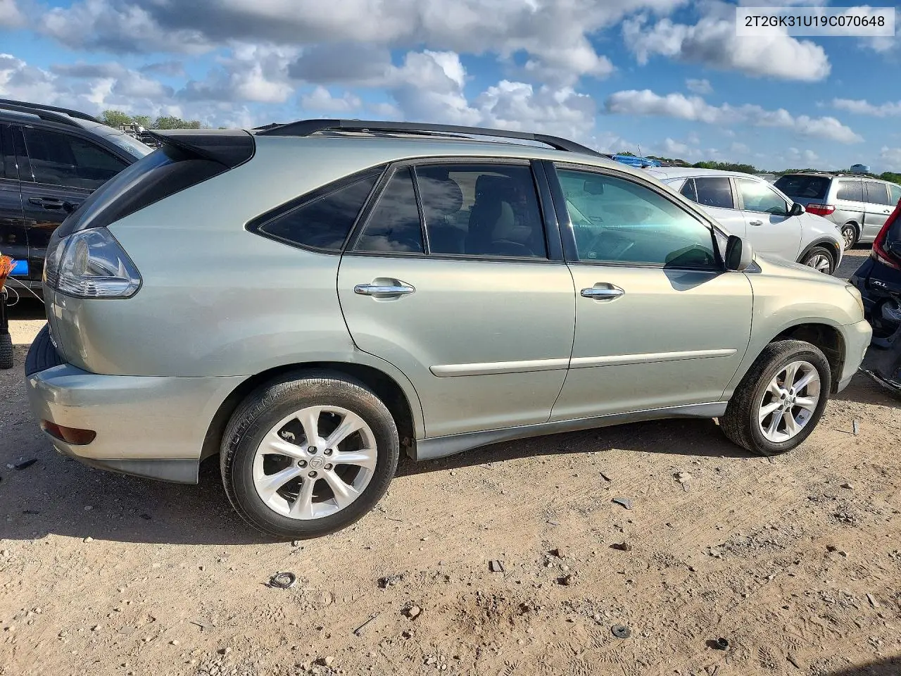 2009 LEXUS RX VIN 2T2GK31U19C070648 — фото 3