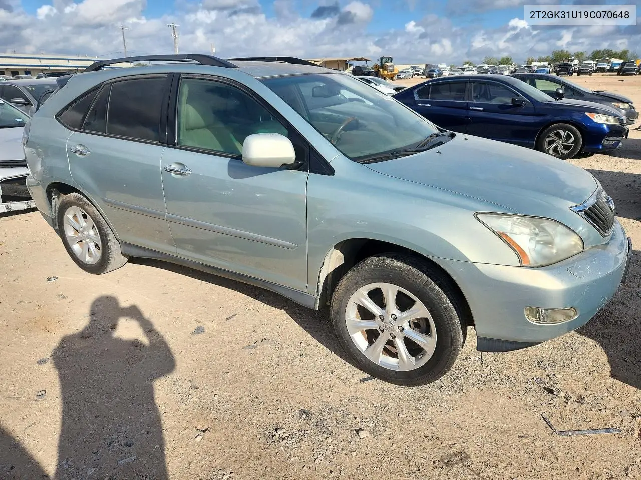 2009 LEXUS RX VIN 2T2GK31U19C070648 — фото 4
