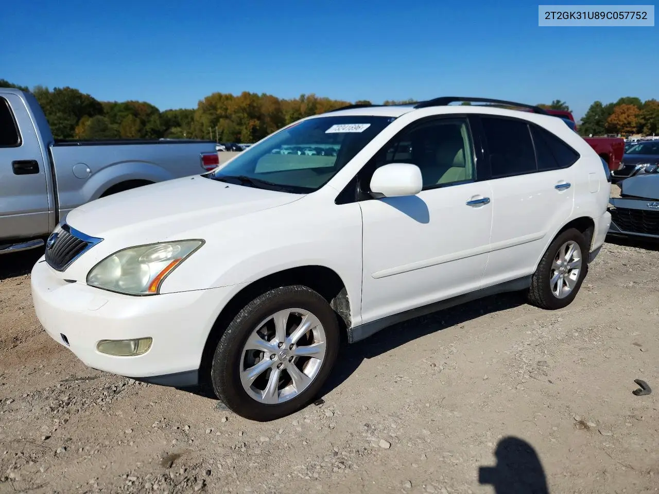 LEXUS RX 2009, VIN 2T2GK31U89C057752