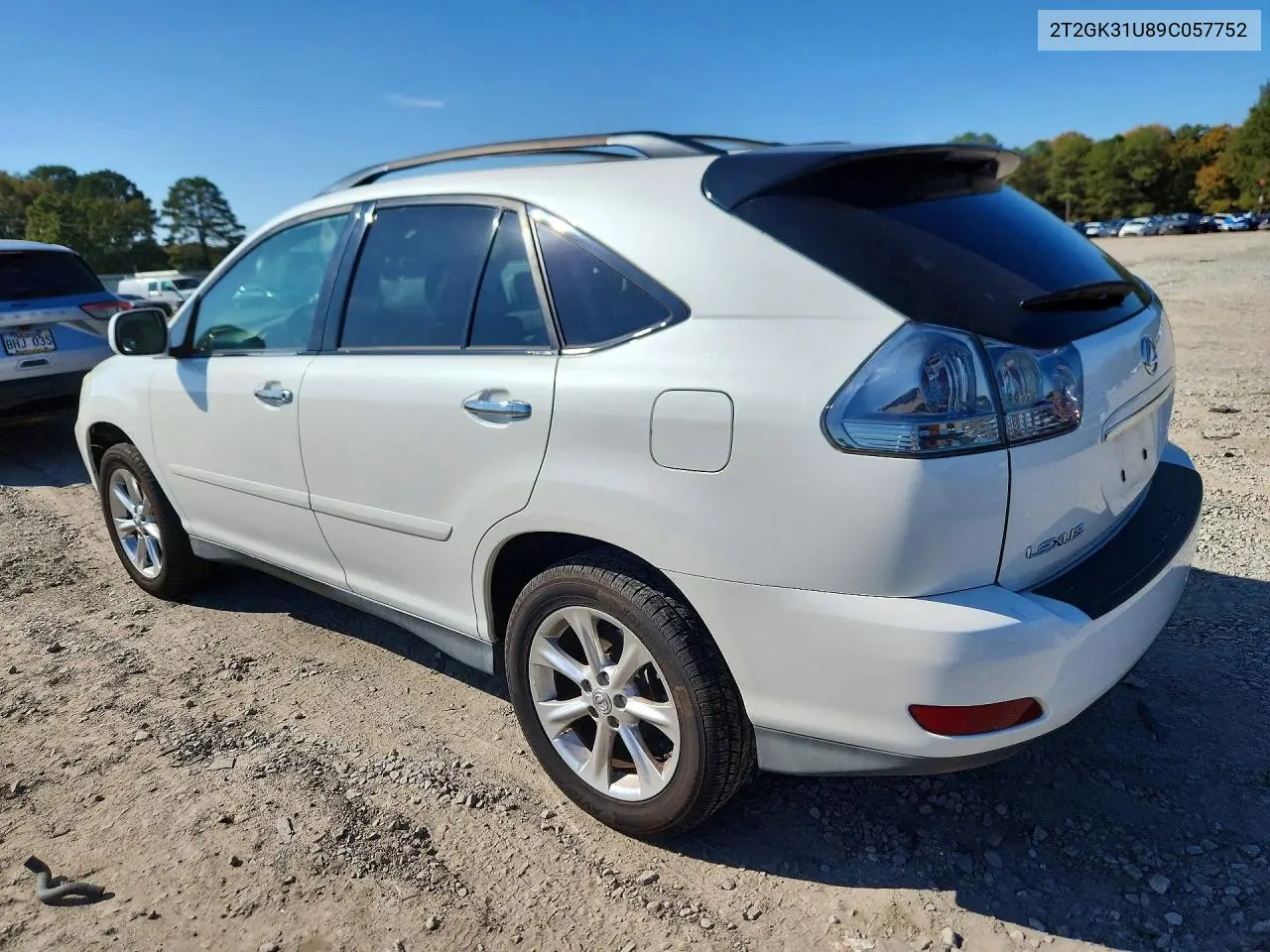 2009 LEXUS RX VIN 2T2GK31U89C057752 — фото 2