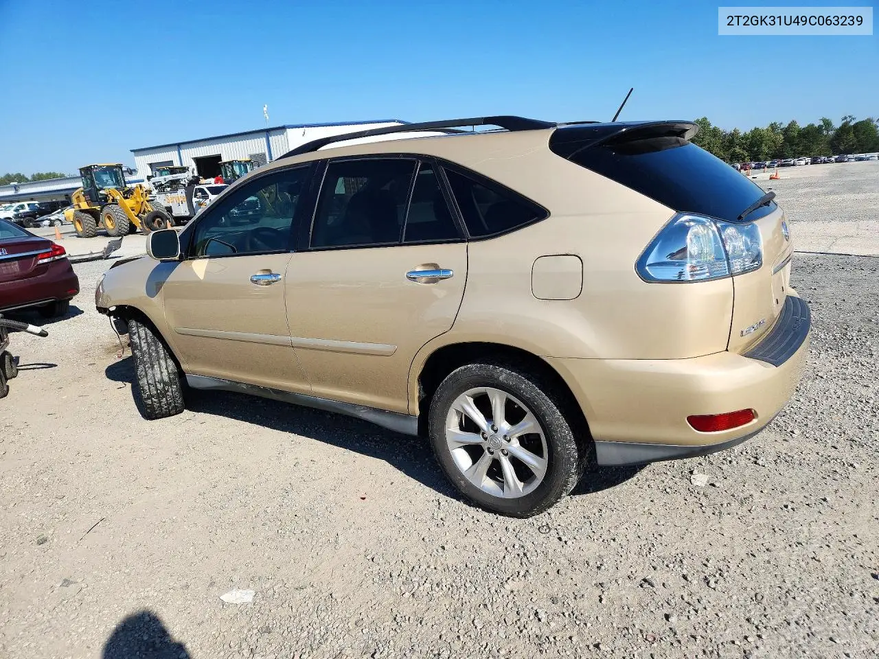 2009 LEXUS RX VIN 2T2GK31U49C063239 — фото 2