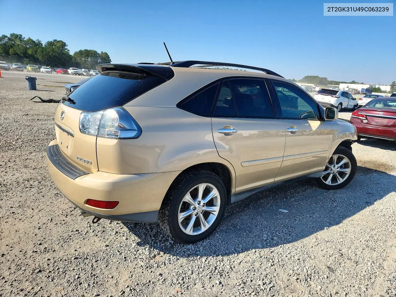 2009 LEXUS RX VIN 2T2GK31U49C063239 — фото 3