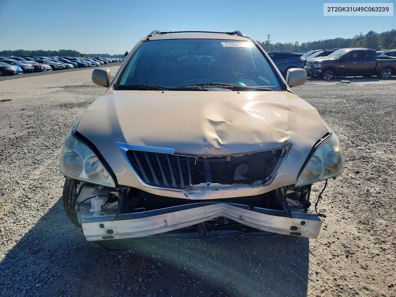 2009 LEXUS RX VIN 2T2GK31U49C063239 — фото 5