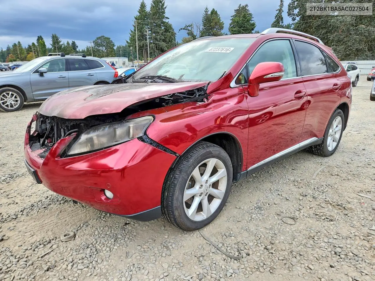 LEXUS RX 2010, VIN 2T2BK1BA5AC027504