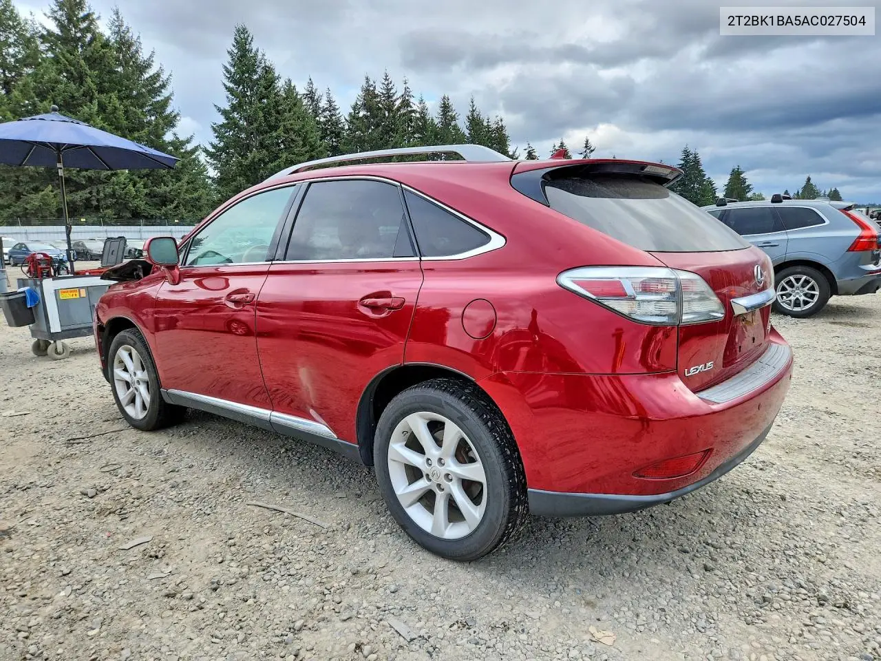 2010 LEXUS RX VIN 2T2BK1BA5AC027504 — фото 2