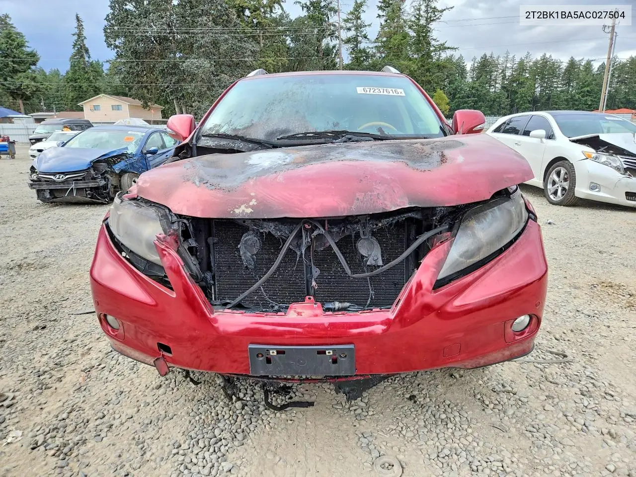 2010 LEXUS RX VIN 2T2BK1BA5AC027504 — фото 5