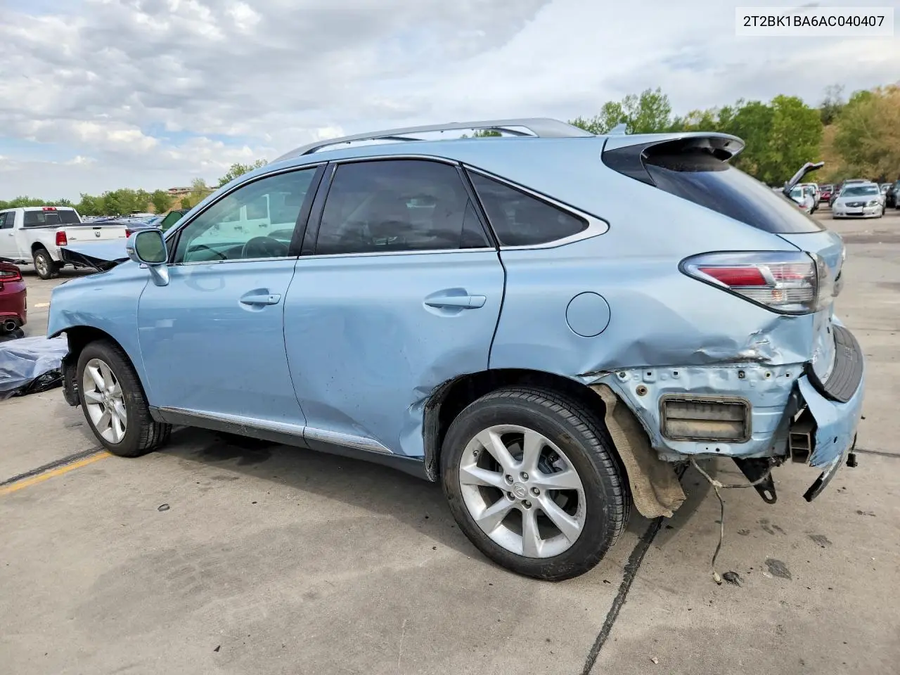 2010 LEXUS RX VIN 2T2BK1BA6AC040407 — фото 2