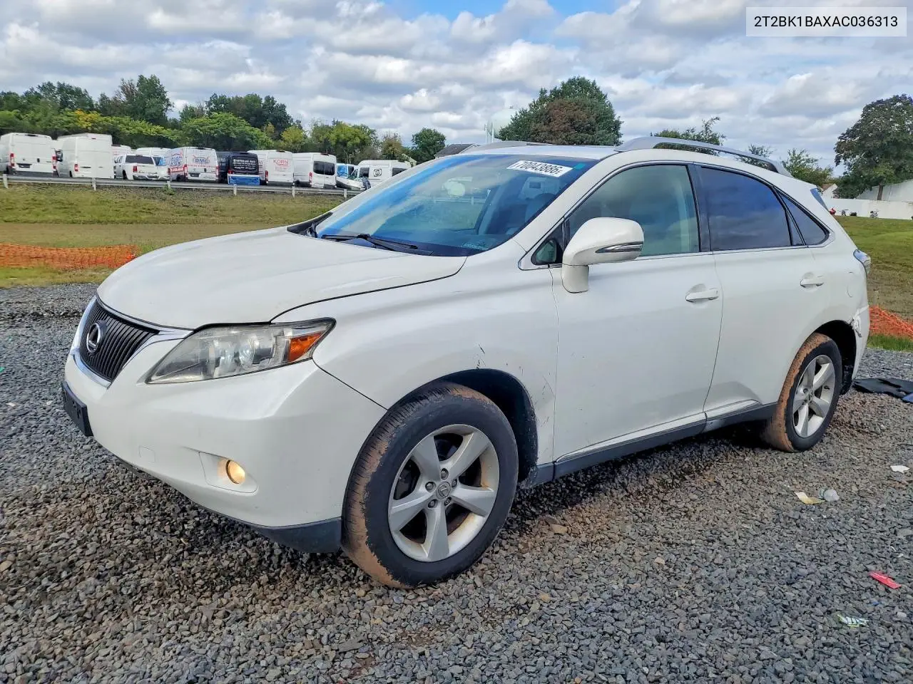 LEXUS RX 2010, VIN 2T2BK1BAXAC036313