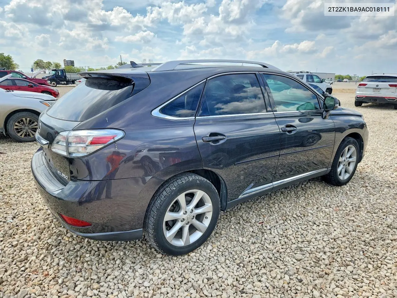 2010 LEXUS RX VIN 2T2ZK1BA9AC018111 — фото 3