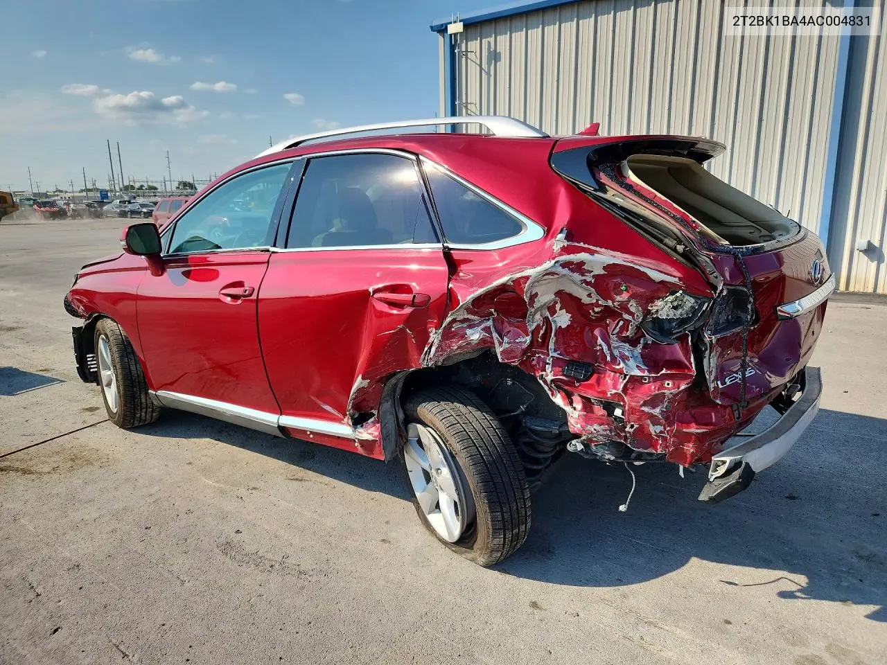 2010 LEXUS RX VIN 2T2BK1BA4AC004831 — фото 2
